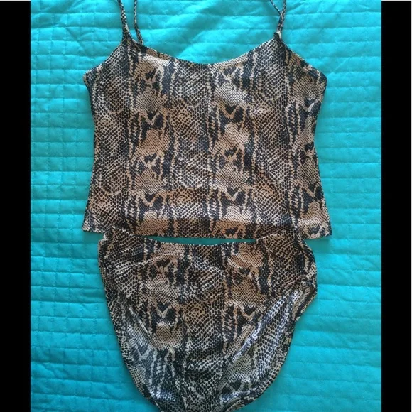 Python patterned tankini - Picture 2 of 6